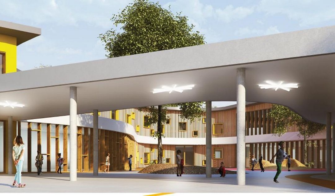 Réception du nouveau groupe scolaire Jean de la Fontaine de Sainte-Anne sur Brivet